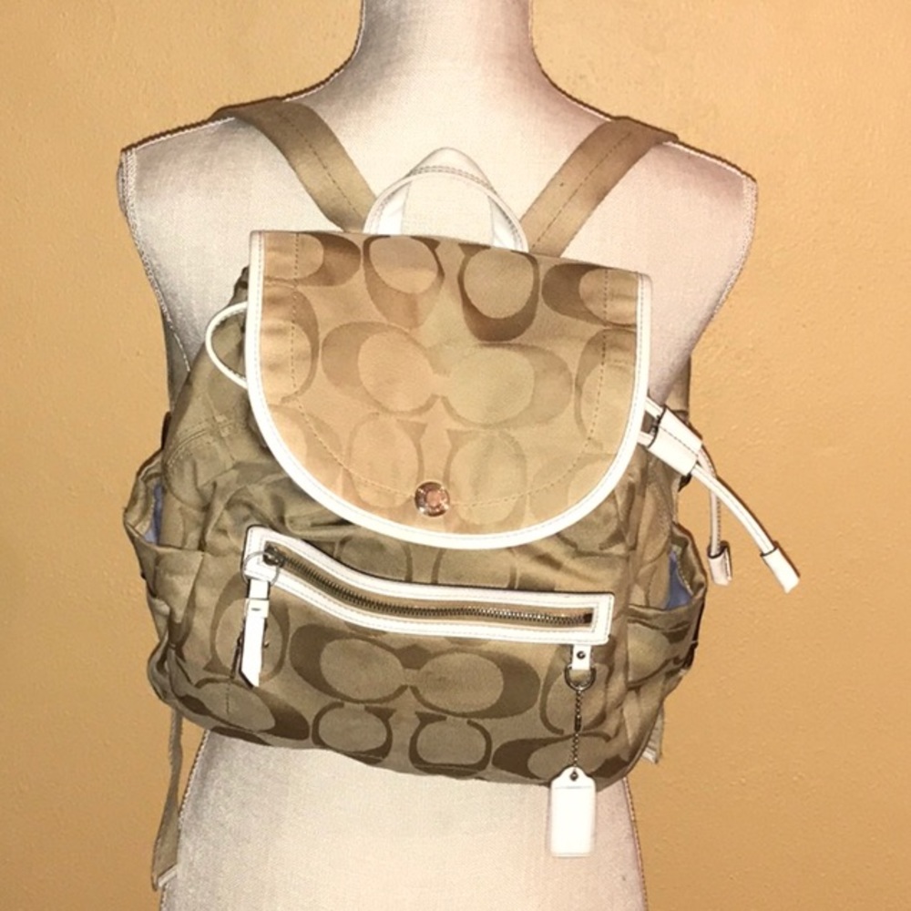 Coach Signature Backpack Purse